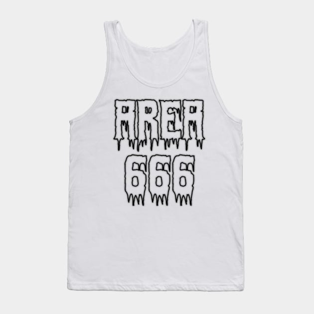 Area 666 (Black) Tank Top by gothicnightmarepws